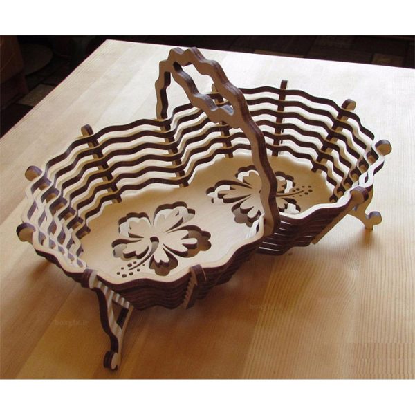 مدل لیزری سبد چوبی