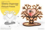 فایل برش لیزری قاب عکس درختی – طراحی چندکاره دکوراتیو و کاربردی